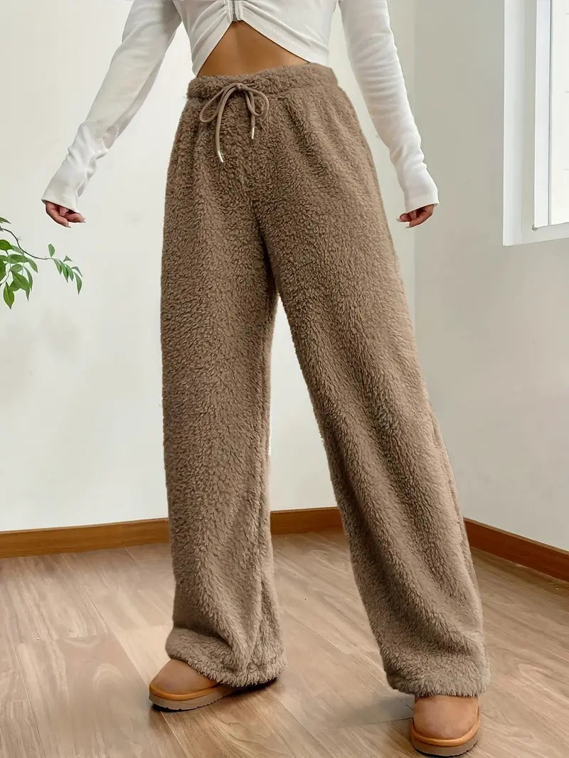 Patricia - Hose mit weitem Bein und Kordelzug an der Taille