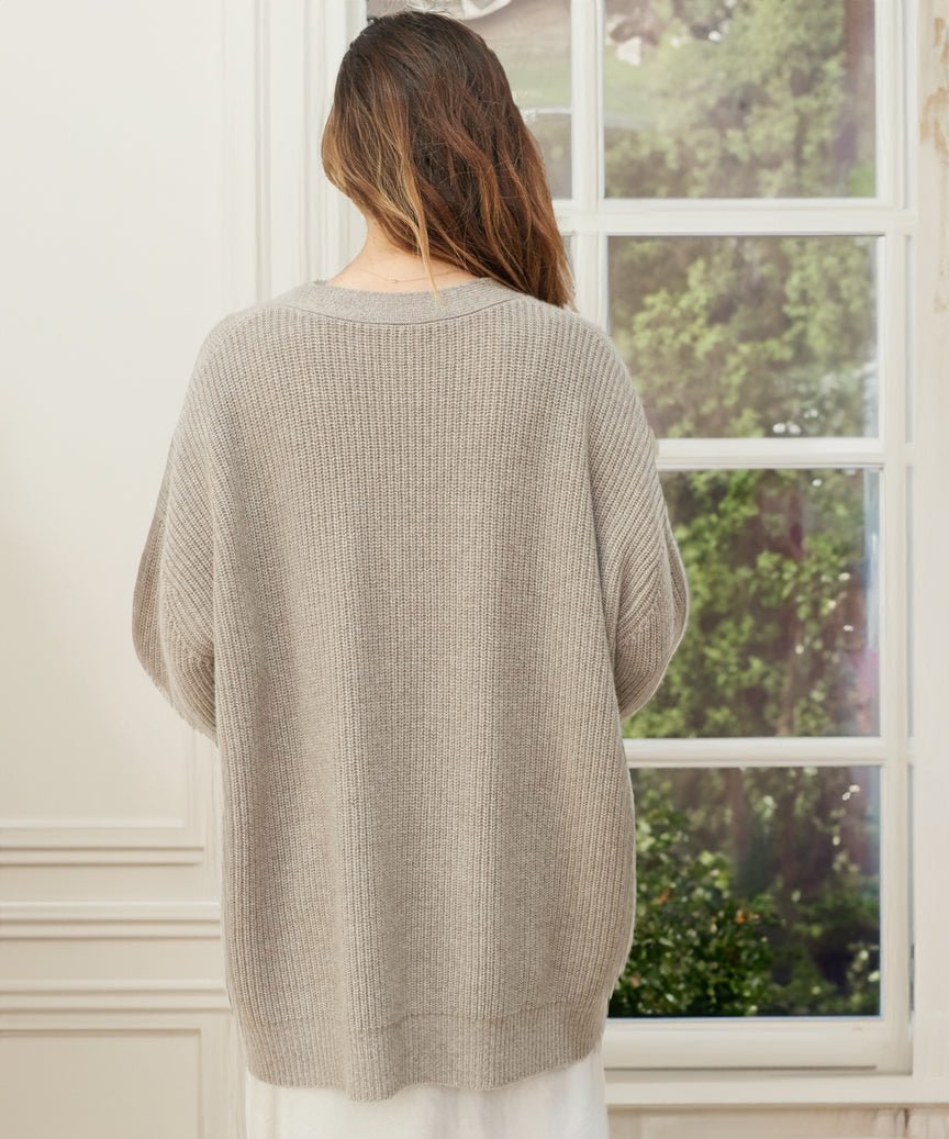 Emelina - Kaschmir Cocoon Strickjacke